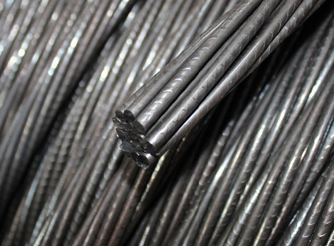1860mpa high tensile 7 wire galvanized 12.7mm pc steel strand