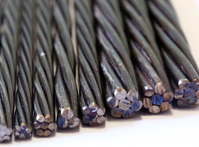 9.53mm UNCOATED PC STEEL STRAND FOR Post-tensioned