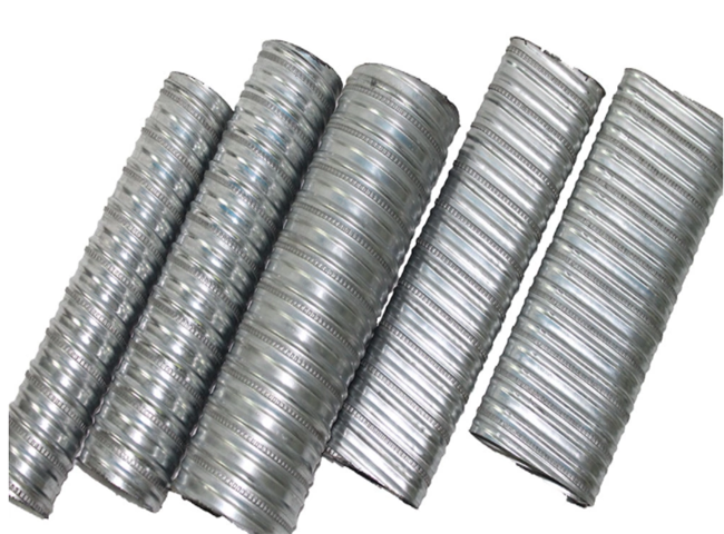 Post tension ducts galvanized spiral duct concrete metal pipe round and flat shape